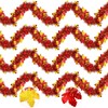 4 Strings Total 26.4 FT Thanksgiving Maple Leaf Tinsel Garlands