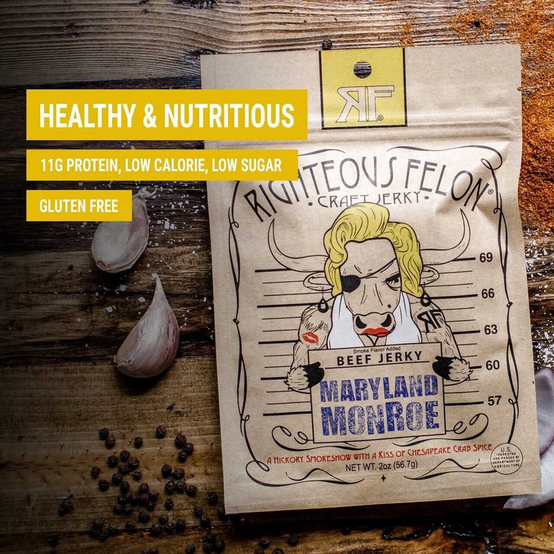 N/A Righteous Felon Maryland Monroe Beef Jerky 2 oz
