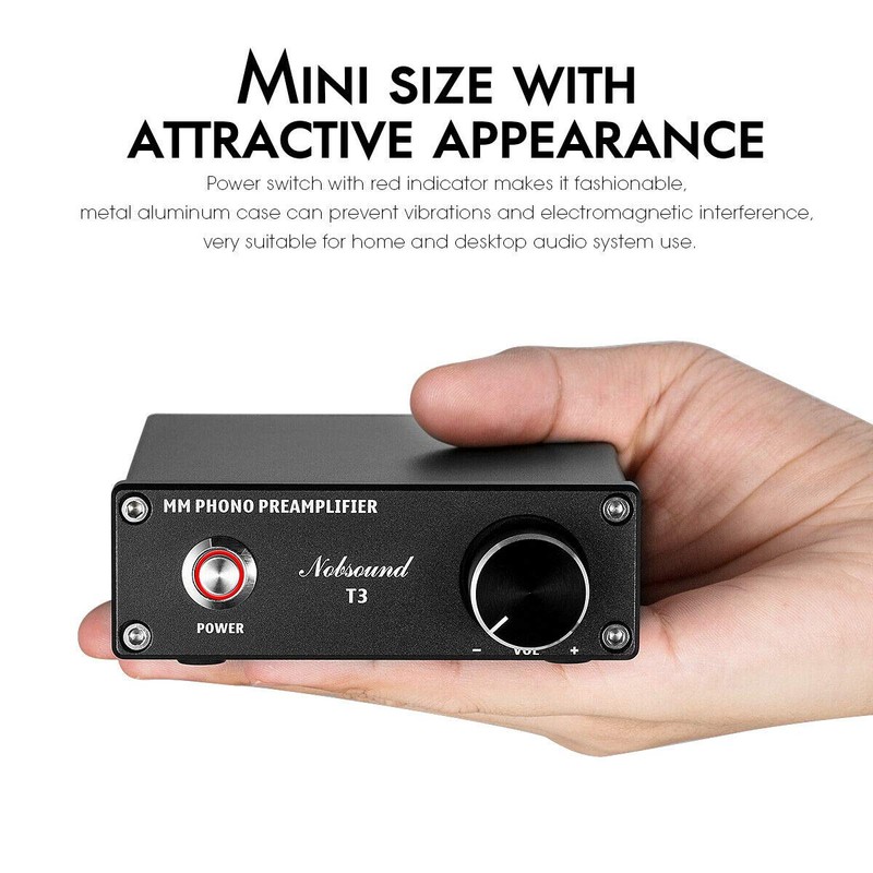 Nobsound Mini HiFi MM Phono Preamplifier RIAA Preamp Turntable Turntable