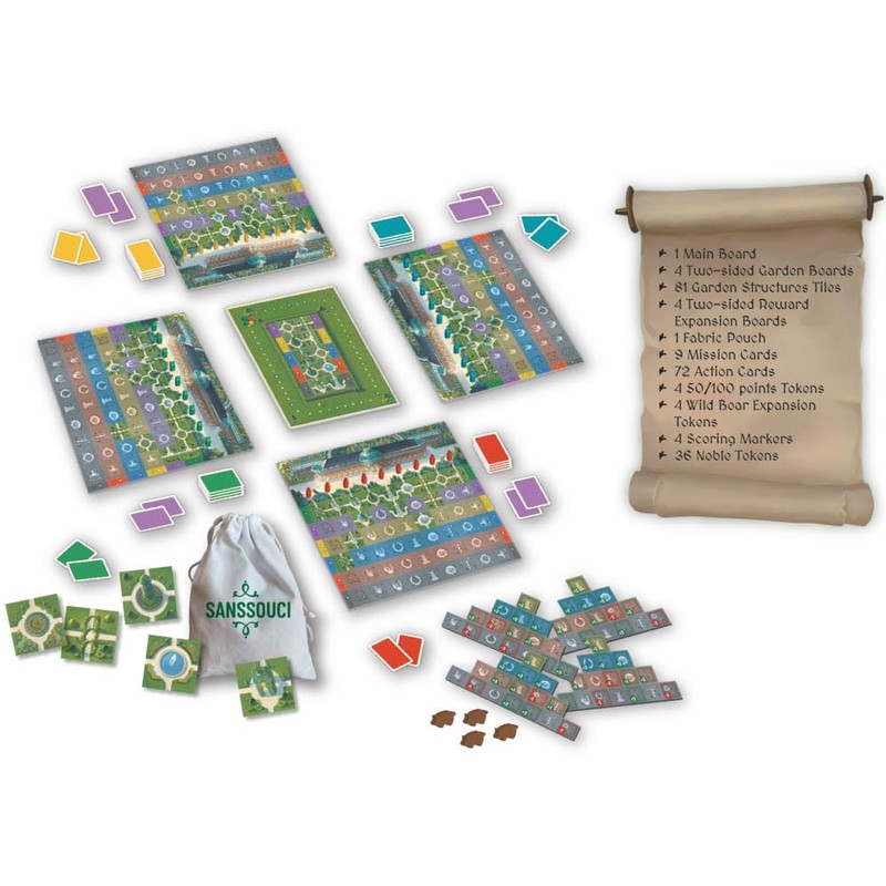 Sanssouci 2-4 Player Board Game by Michael Kiesling