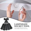 SOLUSTRE Pack of 5 plastic keys, G9 socket rings for