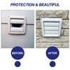 Funmit 6" Louvered Vent Cover 8" x 8" Oversize Outside