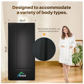 TOREAD PU Far Infrared Sauna Blanket for Relaxation and Detoxification w/Remote