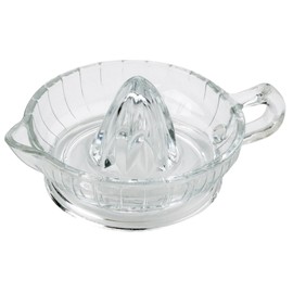 HIC Kitchen Citrus Juicer Reamer With Handle And Pour Spout, Heavyweight Glass, For Fresh Juice, Cooking, And Cocktails