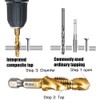 Yakamoz Combination Drill Tap & Tap Bit Set, 6Pcs 1/4"