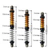 RXZIXYL 4-Pack Front Rear RC Shock Absorber 70mm 80mm 90mm