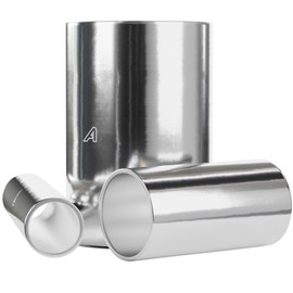 63mm (2.5 Inch) OD T6063 Polished Aluminium Round Tube X 100mm (4 Inch) Length Pipe Tubing