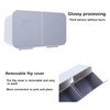 Fockety Cotton Buds Storage Box, 2 Grids Clamshell Removable Storage