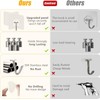 nabreeli Adhesive Hooks for Hanging 24 Pack, 33 lbs Heavy