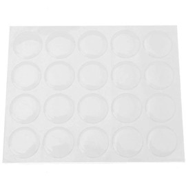 Tosnail 300 Pieces Round Clear Epoxy Stickers for Bottle Cap Pendants or DIY Crafts - 1 Inch