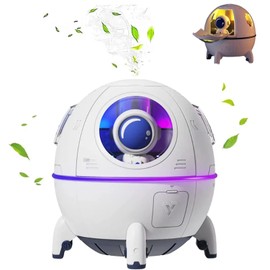 Mini Humidifier for Bedroom,Portable Cute Essential Oil Diffuser, 220ml Quiet Space Capsule Humidifier for Baby Kids Bedroom Nursery, Auto-Shut Off,Colorful Night Light