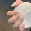 Nail Tips, Popular False Nails, 24 Pieces, Glossy, 3D Nail