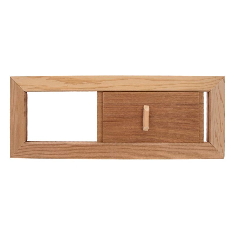 Solid Cedar Sauna Vent Panel Air Wooden Adjustable Room Ventilation