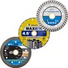4.5" 3PC Variety Diamond Blade Pack for Metal, Concrete, Masonry,