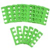 PrettyClaw Toe Separators 100 Pairs (200 Pieces) (Green)