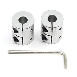 Befenybay Be052 25mm Length 20mm Diameter Coupling Aluminum Alloy Shaft Coupler for 3D Printer CNC Machine 8x8mm 2pcs