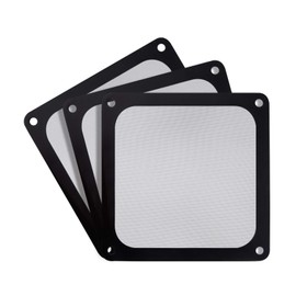 SilverStone Technology Bundle: 3X SST-FF123B - 120 mm Fan Cover with Ultra Fine Dust Filter, Magnetic Mount, Black, SST-FF123B (3 Pack)