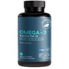 Omega 3 Supreme Strength 1400 mg - High EPA DHA Fish Oil (3 MO. SUPPLY) 180 Burpless Softgels, MSC Certified  3rd Party Tested - Improved Absorption  