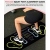 Squat Mat with Foot Position,Large Non-Slip Squat Target Pad， Pad