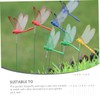 Kisangel Spring Bed Fake Dragonfly Stake Decor 20pcs Dragonfly Garden