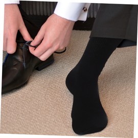 Outanaya Elderly Men Socks 4 Pairs Non-slip Warm Socks Hospital/nursing Socks for Men Breathable Soft