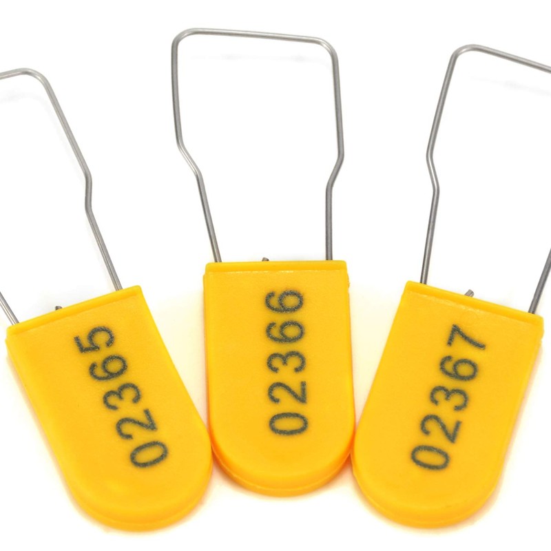 Plastic Wire Padlocks Numbered Security Seal Plastic Padlock Electric Meter