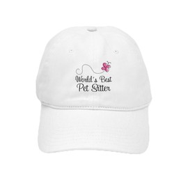 CafePress Pet Sitter (Worlds Best) Cap Unique Adjustable Baseball Hat White