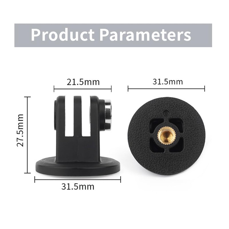 Dreneco 4 Pack Tripod Mount Adapter Compatible with Gopro Hero