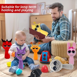 Ayizhiniu Sprunki Cuddly Toy, Cute Sprunkis Plushs, Cartoon Figures, Sprunki Toy Figure, Interesting Sprunki Plush Toy, Applies to Family Friends