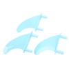 Surfboard Fins Soft Top Tri Fin Set PVC Plastic for