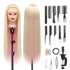 Styling Head 28 inch Hairdresser Training Head 100% Synthetic Fiber