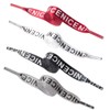 Daimay 4 Pairs Nice Text Printed Flat Shoelaces Replacement Shoelaces