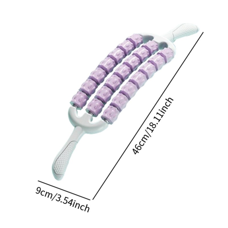 Hellery Massage Roller Stick, Lightweight Manual Massage Roller for Arms