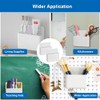 Pack of 2 Magnetic Dry Erase Marker Holder, 3 Compartments