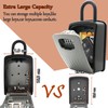 Extra Large Key Storage Security Lock,V-Resourcing Door Knob Mounted,Resettable 4