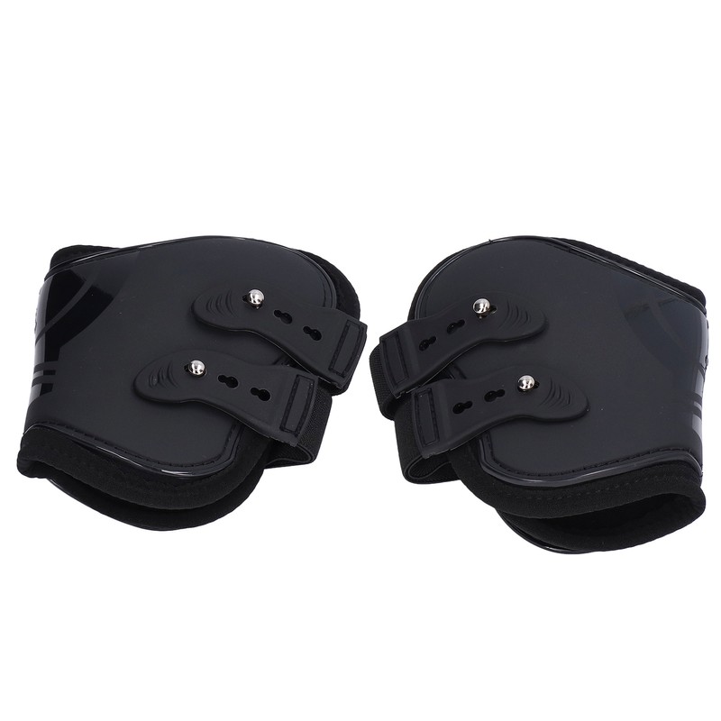 2Pcs Horse Tendon Boots Set Sturdy Adjustable PU Shell Tendon