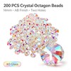 200Pcs 14mm K9 Crystal Octagon Beads AB Finish for DIY