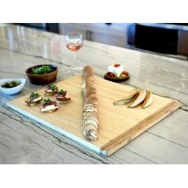 Pureboo Premium Bamboo Pull-out Cutting Board - 8 Different Sizes to Fit Most Standard Slots 15.75"W x 22"D x 3/4"H