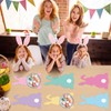 6 Pcs Easter Bunny Placemats Set Bunny Happy Easter Plastic