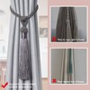 Pretty Jolly 2 Pack Long Tassel Curtain Tiebacks Handmade Braided