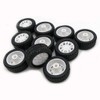 10pcs Toy Car Wheels 20mm Rubber Tire for DIY Model