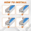 Saysurey DIN Rail Terminal Block Twin Spring Terminal Connectors Push