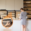GHADA Under Shelf Spice Rack, 6 Cans, Extendable, No Drilling