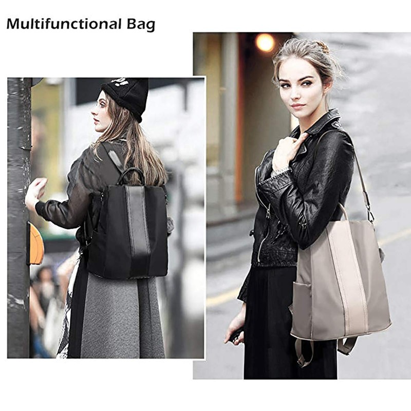 shepretty Women's Backpack, Anti-Theft Shoulder Bag, Multifunctional School Bag Oxford,