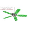 Wavey Green - Ceiling Fan Skin Kit fits most 42