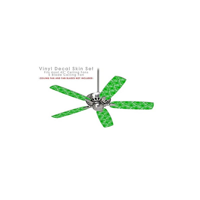 Wavey Green - Ceiling Fan Skin Kit fits most 42