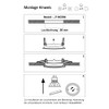 LICHT DISCOUNT LED Recessed Spotlight 68 mm Brushed Aluminium Ceiling
