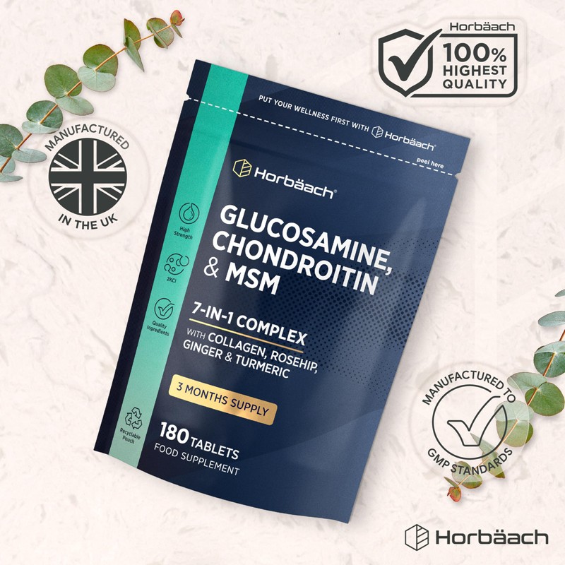 Glucosamine and Chondroitin High Strength 7-in-1 | 180 Tablets |