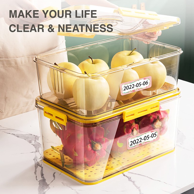 SUPVAN E10 & E11 Label Maker Tape, 0.47''×1.18'' (12mm ×