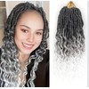Deep Goddess Pre Looped Locs Crochet Hair(18 Inch 8 Pcs